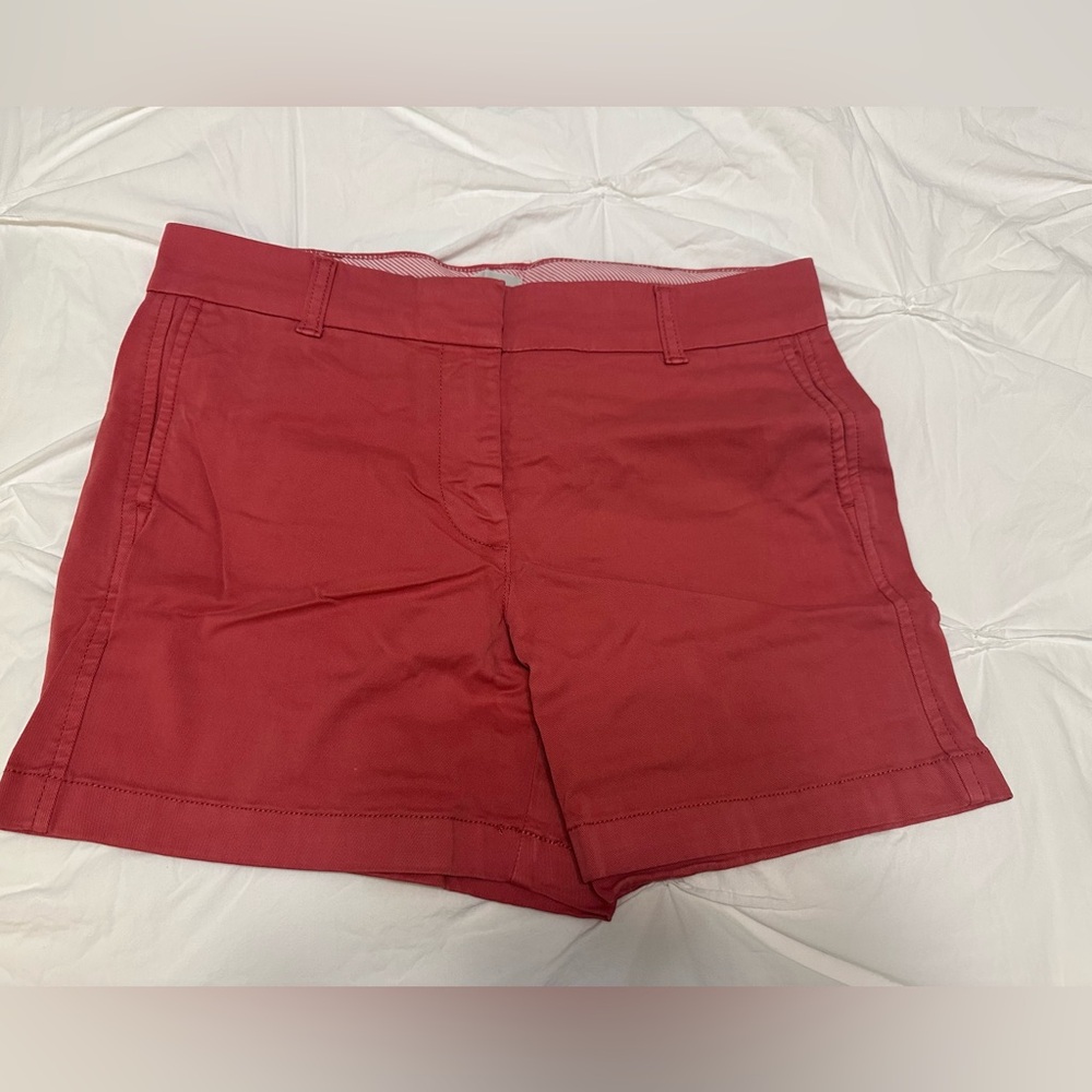 Like New Old Red Twill Shorts, J.Crew, Size 6